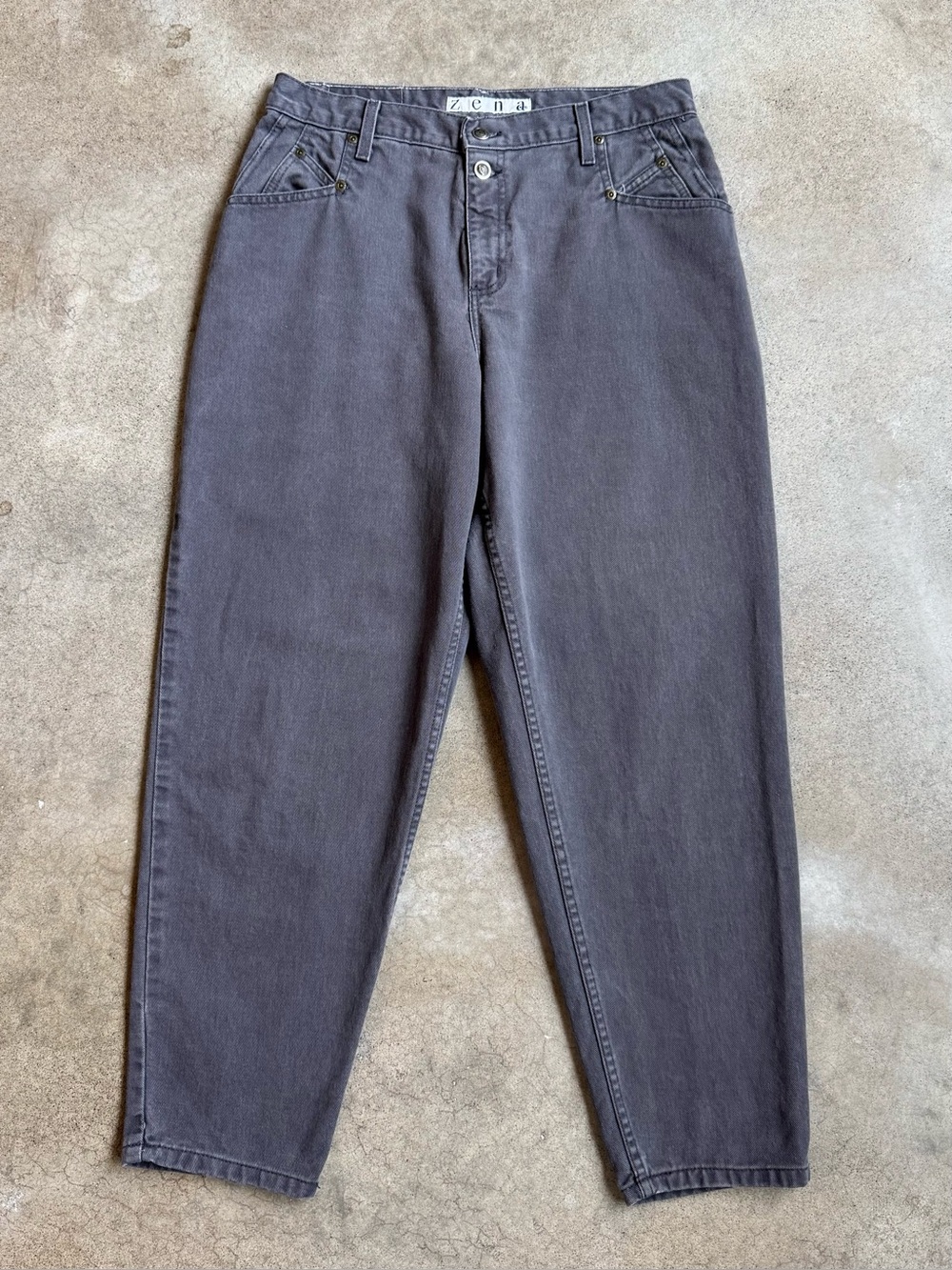 Vintage 90s Zena Grey High Waisted Jeans